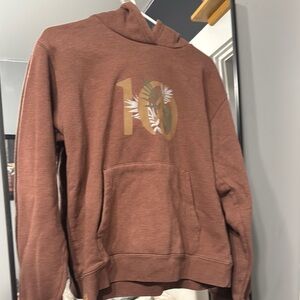 Rust Brown Graphic Hoodie